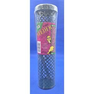 Black Wire Cylinder Bird Feeder Perches Included 11x3" NEW Sealed YK